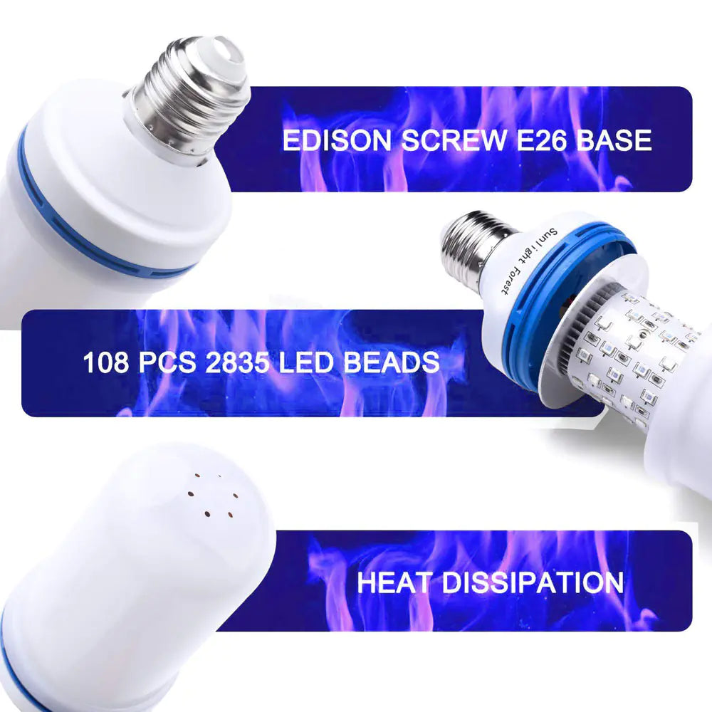 LED Flame Light Bulbs for Christmas Atmosphere